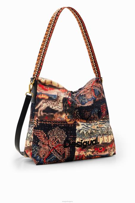 Desigual аксесоар Жени м. средно голяма гобленова чанта на Christian Lacroix V0BL1306