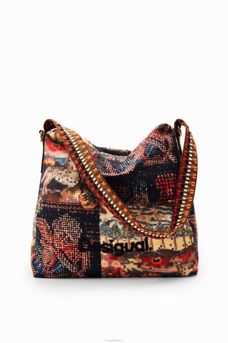 Desigual аксесоар Жени м. средно голяма гобленова чанта на Christian Lacroix V0BL1306