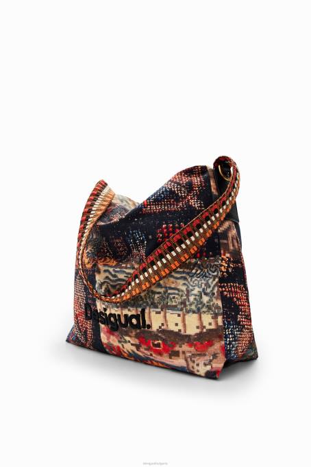 Desigual аксесоар Жени м. средно голяма гобленова чанта на Christian Lacroix V0BL1306
