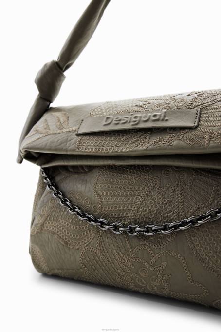 Desigual аксесоар Жени среден размер чанта с флорална бродерия V0BL1246
