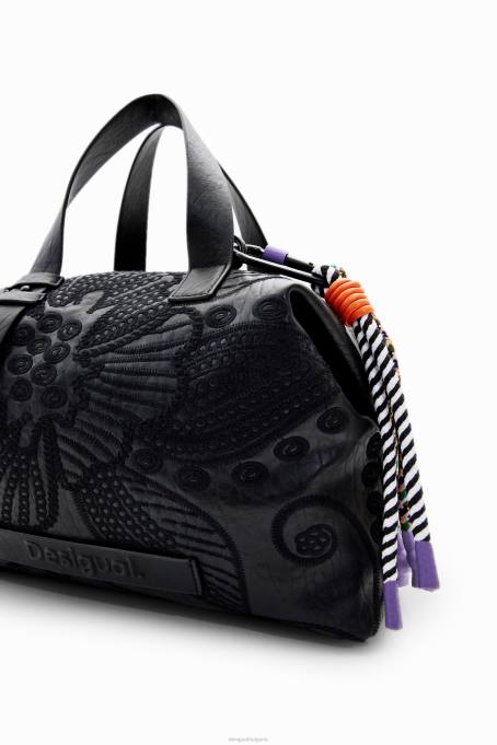 Desigual аксесоар Жени среден размер чанта с флорална бродерия V0BL1247
