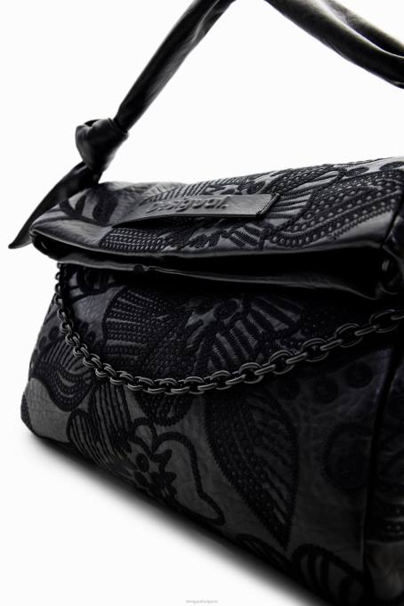 Desigual аксесоар Жени среден размер чанта с флорална бродерия V0BL1259