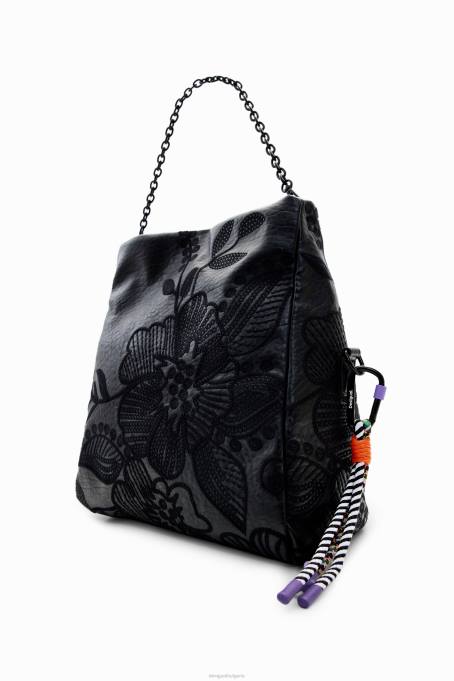 Desigual аксесоар Жени среден размер чанта с флорална бродерия V0BL1259