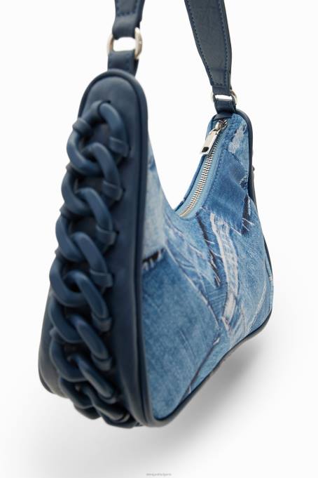 Desigual аксесоар Жени малка дънкова пачуърк чанта V0BL218