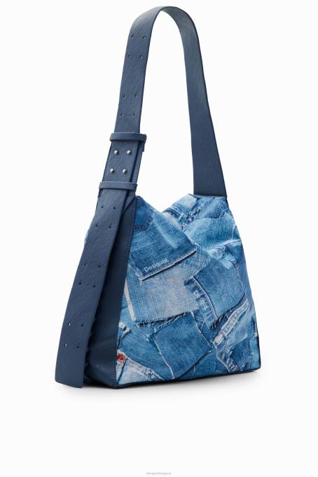 Desigual аксесоар Жени голяма дънкова пачуърк чанта V0BL253