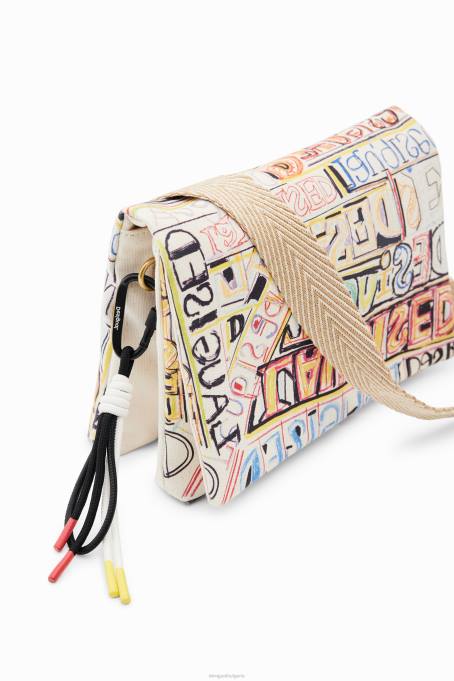 Desigual аксесоар Жени средна чанта с надписи V0BL361