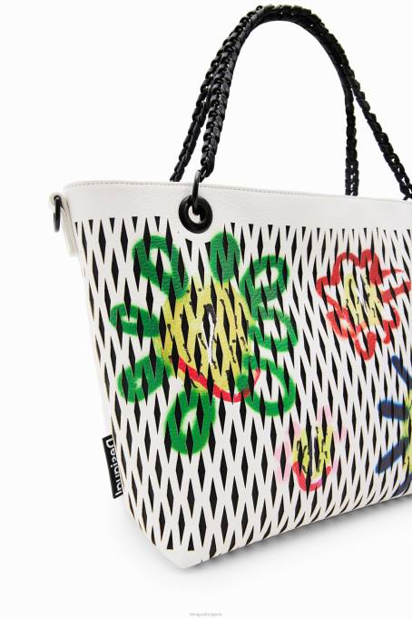 Desigual аксесоар Жени голяма щанцована чанта със слънца V0BL601