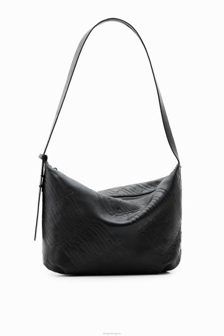 Desigual аксесоар Жени голяма кожена чанта с лого V0BL764