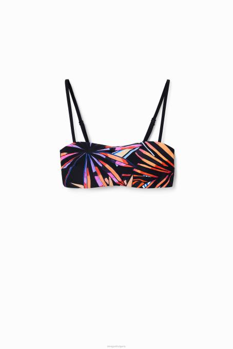 Desigual облекло Жени горна част на бикини с тропическо бандо V0BL505