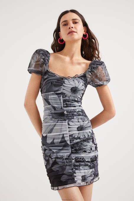 Desigual облекло Жени рокля с флорални накрайници V0BL1136