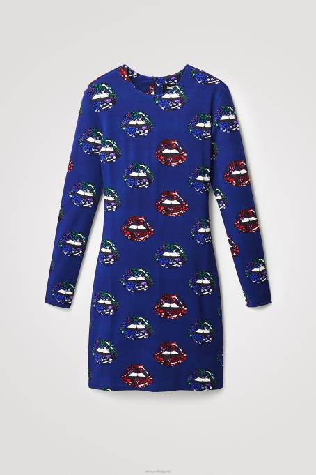 Desigual облекло Жени тънка рокля с къси устни V0BL346