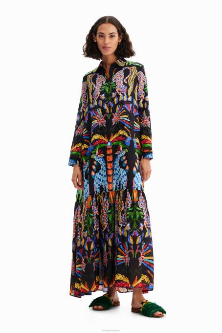 Desigual облекло Жени рокля с макси риза stella jean V0BL20