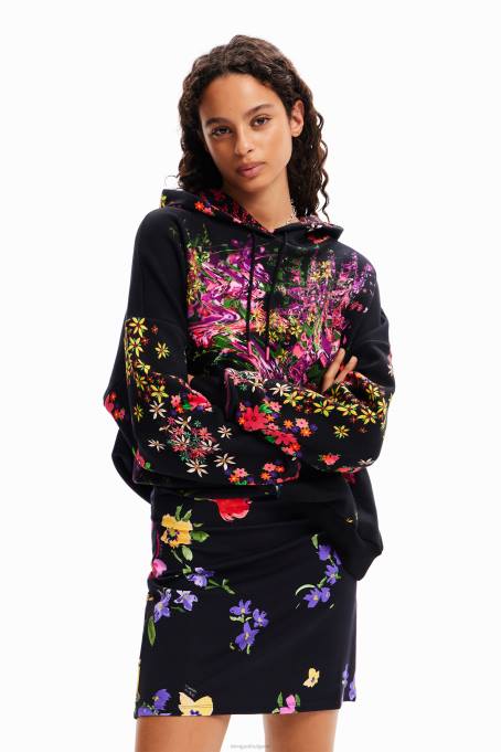 Desigual облекло Жени еластична мини пола на цветя V0BL256