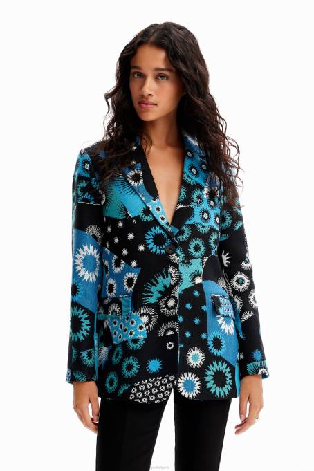 Desigual облекло Жени пачуърк жакардов блейзър V0BL150