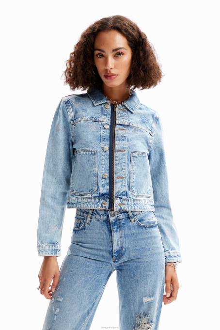 Desigual облекло Жени очи деним яке на шофьор на камион V0BL427