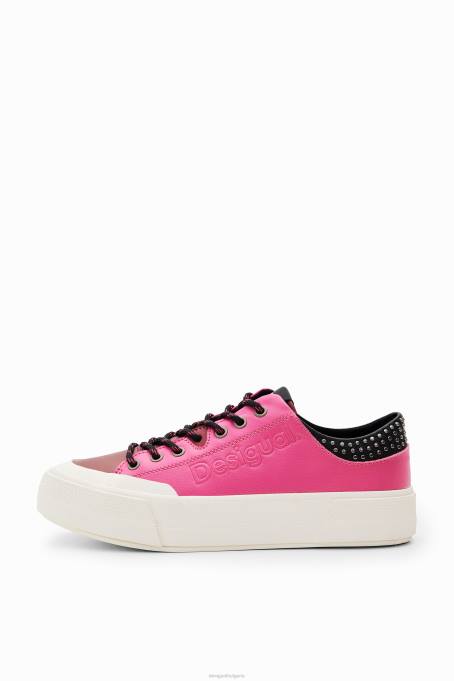 Desigual обувки Жени кецове на платформа с шипове V0BL1480