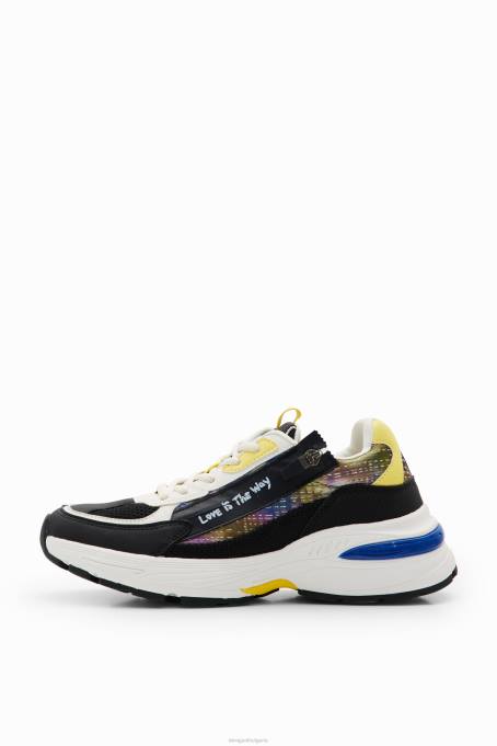 Desigual обувки Жени пачуърк кецове за бягане с цип V0BL1490