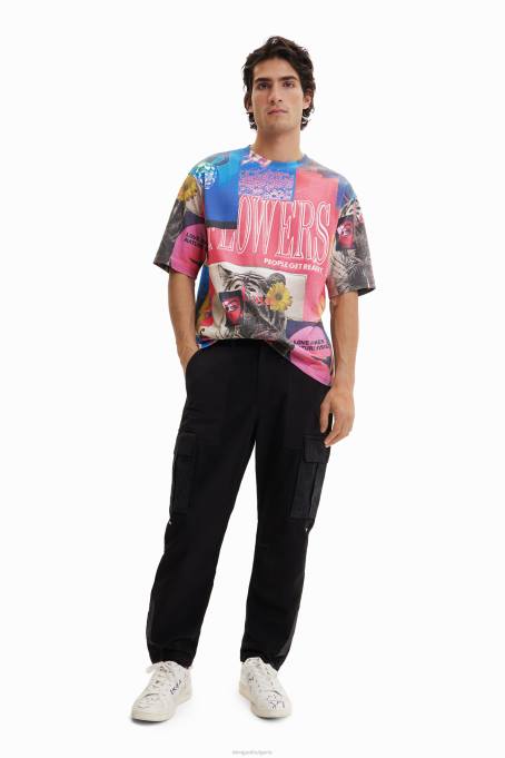 Desigual облекло мъже пачуърк карго панталони V0BL1650