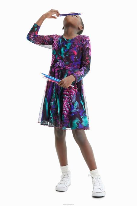 Desigual облекло момиче фантазия рокля от тюл V0BL1751