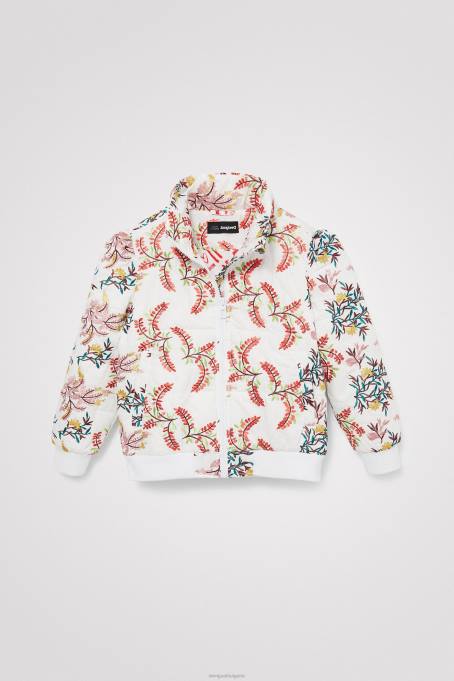 Desigual облекло момиче ватирано яке на цветя V0BL1885